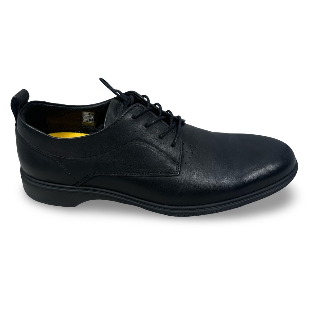 Amberjack The Original Mens Black Leather Derby Shoes Size 11 M Made in Portugal